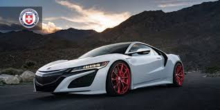 2017 Acura Nsx On Frozen Red Hre P204 Wheels Acura Nsx Nsx 2017 Acura Nsx