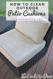 Learn How To Clean Patio Cushions The Easy Way Clean Patio Patio Cushions Patio Furniture Cushions