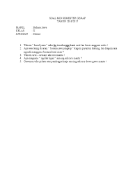 We did not find results for: Soal Bahasa Jawa Kelas X Pdf