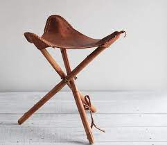 vintage folding camp stool three legged cowboy stool with etsy diy stool tire chairs diy chair