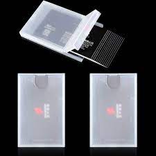 Constructed from clear plastic to easily match any environment. Plastic Business Card Holder Clear Pocket Business Card Case Slim Business Card Wallet Portable Business Name Card Box For Men And Women 3 Buy Online In Qatar At Qatar Desertcart Com Productid 153928221