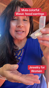 Mula Colorful Wave Hood Earrings for Women