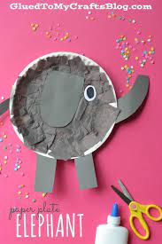 Paper Plate Elephant Kid Craft Idea Elephant Crafts Zoo Crafts Toddler Crafts