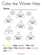 sight words coloring pages twisty noodle