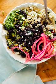 Cilantro Hemp Pesto Recipe Cookie And Kate Recipe Bowls Recipe Recipes Black Bean Burrito