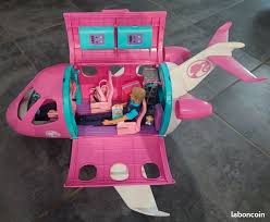Avion de Barbie + Barbie pilote + Ken Steward