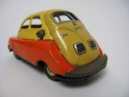 Isetta Bmw Tin Toy Car Vintage Japan Friction Toys Toy Car Vintage Toys