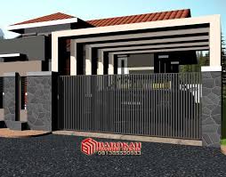 Variasi dengan pagar besi, pagar beton batu bata, pagar cor. Pagar Teralis Depan Rumah Barokah Mandiri Teknik I Info 081297736417