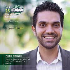 We're excited to welcome Pedro Terencio to the #IFAMA2025 speaker lineup!  👏 As Executive Director of Campanelli, Pedro leads one of Brazil's top 10  feedyards—where innovation, sustainability, and precision ag come together.
