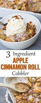 This Is The Easiest Apple Cobbler You Will Ever Make Only 3 Ingredients Cobbler Recipes Apple Recipes Easy Recipes