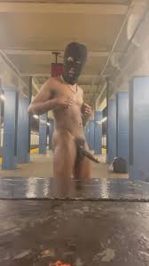 Exhibitionist stroking BBC at train station - ThisVid.com 日本語で