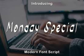 Download Monday Special Font By Rangkaiaksara Creative Fabrica SVG Cut Files