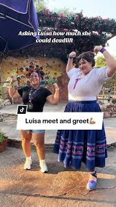 She said 30 donkeys to warm up ?!?! #disneyland #disney #disneytiktok  #disneyparks #disneycreator #disneytiktok #disneyfyp #luisamadrigal #encanto