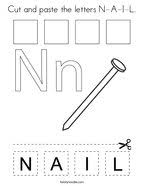 Nine starts with n coloring page. Letter N Coloring Pages Twisty Noodle