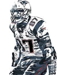 Rob Gronkowski New England Patriots Pixel Art 4 Art Print By Joe Hamilton New England Patriots Patriots Gronkowski
