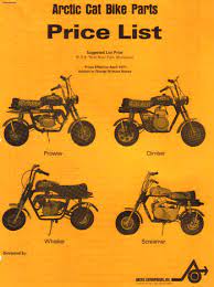 Mini bike parts and kits. Arctic Cat Mini Bike Parts