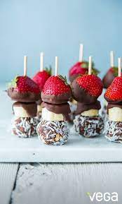 Dessert Fruit Skewers Recipe Desserts Dessert Kabobs Dessert Platter
