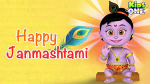 According to the hindu calendar this religious festival is celebrated on the ashtami of krishna paksh or the 8th day of the dark fortnight in the month of bhadon. Happy Janmashtami 2019 Greetings Lord Krishna Janmashtami Kidsone Youtube