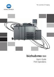 Your konica minolta bizhub 283 driver on windows 10. Konica Minolta Bizhub Pro 950 User Manual Pdf Download Manualslib