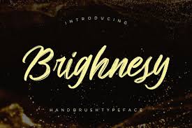 This font is available in truetype or opentype format. Brighnesy Hand Brush 335465 Script Font Bundles Premium Fonts Brush Script Fonts Brush Font