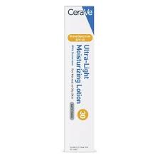 Cerave Ultra Light Moisturizing Face Lotion With Sunscreen Spf 30 1 7 Fl Oz Moisturizing Face Lotion Homemade Face Moisturizer Moisturizer For Dry Skin