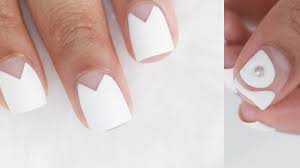 Gloss finishes work well too but matte will have a better effect. 4 Easy White Nail Designs Youtube