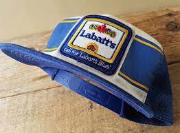 Vintage 80s Labatt S Blue Beer Mesh Trucker Hat Snapback Baseball Cap K Brand Ebay Trucker Hat Mesh Trucker Hat Hats