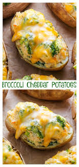 Broccoli And Cheddar Twice Baked Potatoes Baker By Nature Recipe In 2020 Full Meal Recipes Baked Potato Dinner Baked Potato Dinner Recipe