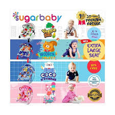 A good baby bouncer secures the child in a comfortable reclining position where she can look. Sugar Baby 10 In 1 Premium Rocker Extra Large Coco N Friends Baby Bouncer Terbaru Juli 2021 Harga Murah Kualitas Terjamin Blibli