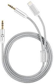 Upgraded chip support more ios version than other aux cord for iphone. Iphone X Aux Cord Unooe 2 In 1 Iphone 8 Aux Cord For Car Braided Aux