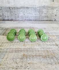 Curtain Hook 12 Drapery Hooks Retro Green Shower Curtain Hooks Avocado Green Curtain Rings Mid Centur Green Shower Curtains Green Curtains Shower Curtain Hooks