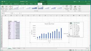How To Change Elements Of A Chart Like Title Axis Titles Legend Etc In Excel 2016