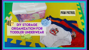 Use velcro to keep track of your remotes and game co. Diy Storage Organization For Toddler Underwear Angelena Ally Tv Youtube