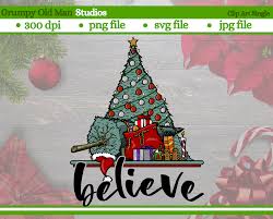 The original music score was composed by alan silvestri. Christmas Tree With Wrapped Gifts Clip Art Believe Christmas Design By Grumpy Old Man Studios Thehungryjpeg Com