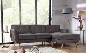 Harlow Slate Grey Fabric L Shape Corner Sofa Corner Sofa Furniture Sofa Decor