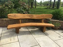 A relative of mine wanted to know what finish is best to use on an outdoor oak bench he intended to make. Garden Bench For The Patio Front Of The House Solid Oak Memorial Bench