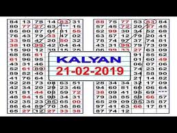 kalyan 21 02 2019 lucky number 45 lucky number satta matka