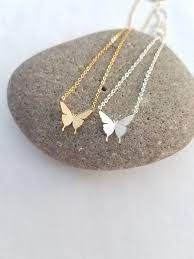 Personalized Butterfly Necklace Stamped Initial Name Choker Etsy Butterfly Pendant Necklace Silver Pendant Necklace Butterfly Pendant