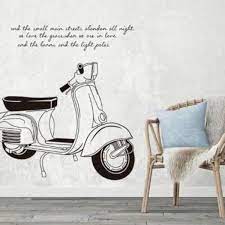 Check spelling or type a new query. Jual Stiker Dinding Wallpaper 60x90cm Motif Karakter Motor Vespa Hitam Putih Retro Dekorasi Ruang Kamar Di Lapak Leffelmolly9947 Bukalapak