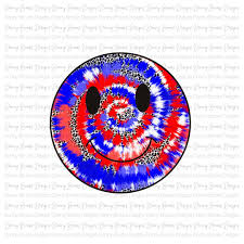Leopard Red White & Blue Smile Digital Download
