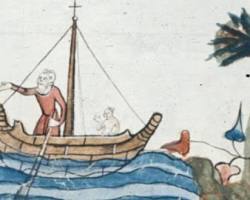 Image of Carolingian river transport boat medieval