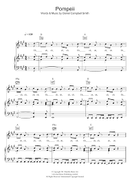 Check spelling or type a new query. Bastille Pompeii Sheet Music Download Printable Pdf Music Notes Score Chords 119453