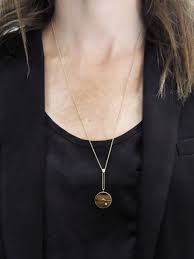 Retrouvai Jewelry Tigers Eye Signature Compass Necklace Handcrafted In 14 Karat Yellow Gold Detailed Compass Necklace Jewelry Necklace Pendant Necklace