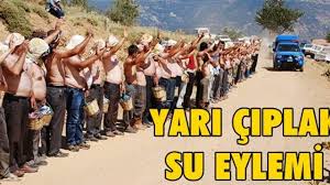 Köylüler şimdi de yarı çıplak eylem yaptı - Haber Ekspres- İzmir Haberleri-  Son Dakika Haberleri