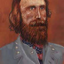 JEB Stuart Drawing by Dennis Larson