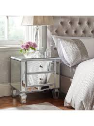 Mirage 2 Drawer Mirrored Bedside Chest Mirrored Bedroom Furniture Side Tables Bedroom Mirror Bedside