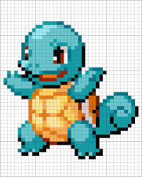 7 Squirtle Pixel Art Pokemon Pixel Art Pattern Anime Pixel Art