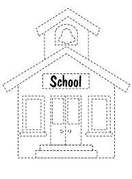 Coloring pages of school house detail & description. Tracing Activities Kids Learning Activity School Coloring Pages Preschool Tracing Learning Template