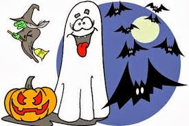 Que ya se acerca la noche de brujas. Dibujos De Halloween Color 02 Calabaza Bruja Fantasma Murcielagos Colegio Trabenco Pozo
