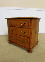 Ethan Allen Canterbury Oak Nightstand End Table Silver Chest 28 9402 Oak Nightstand End Tables Oak